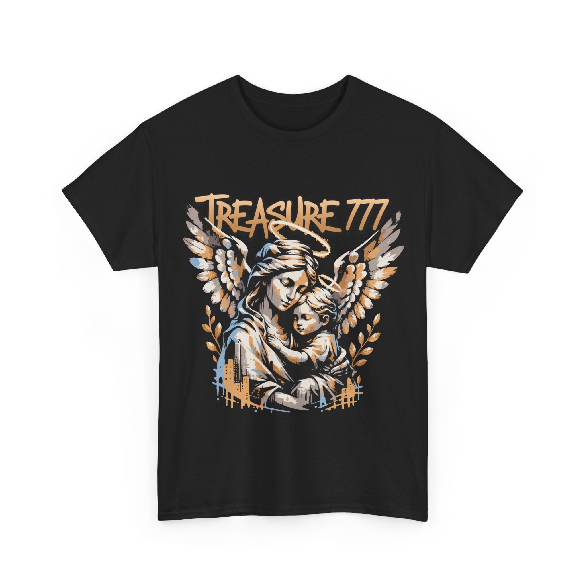 Treasure 777 Angel T-Shirt — Vintage Religious Graphic Tee