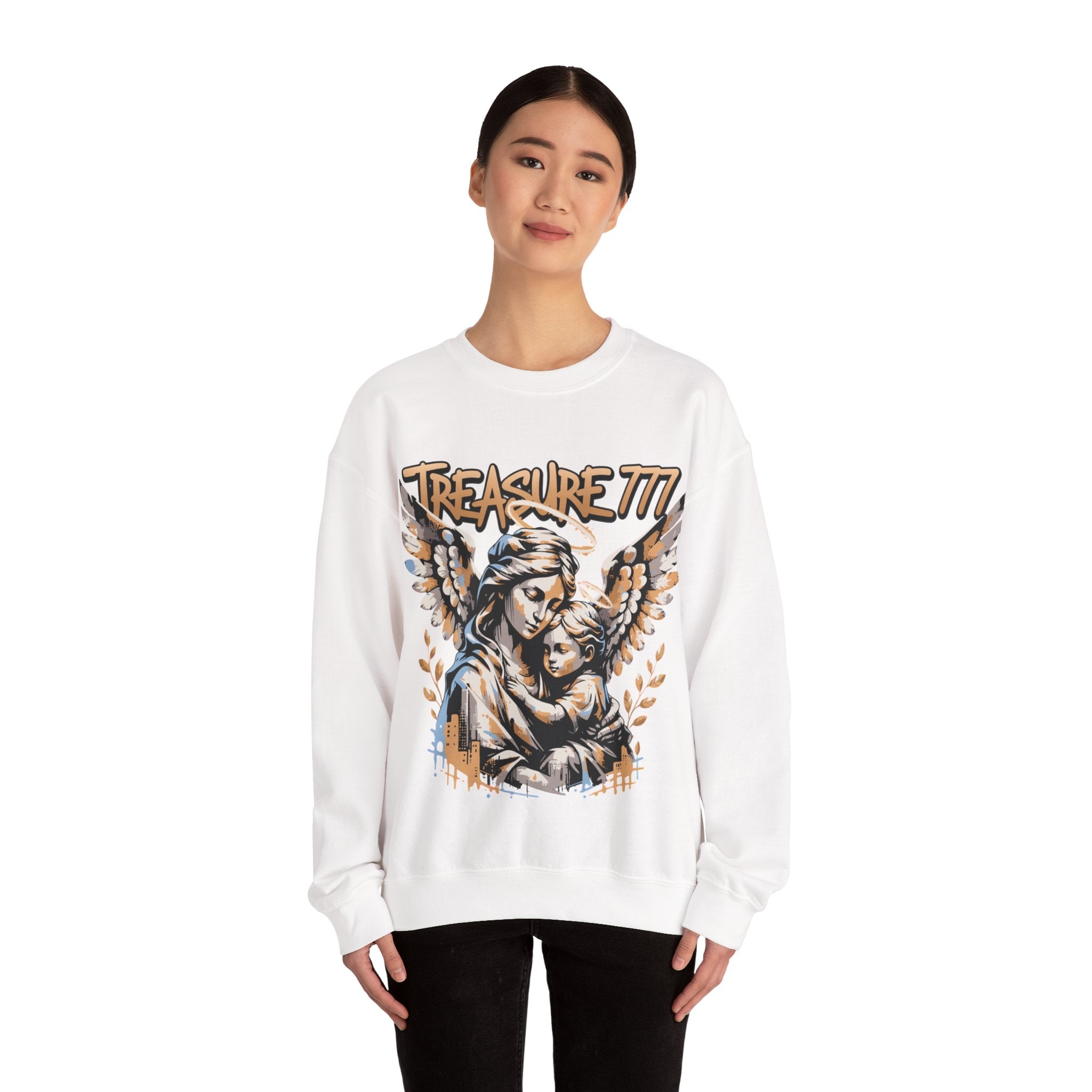 'Treasure 777' Angelic Madonna Graphic Crewneck
