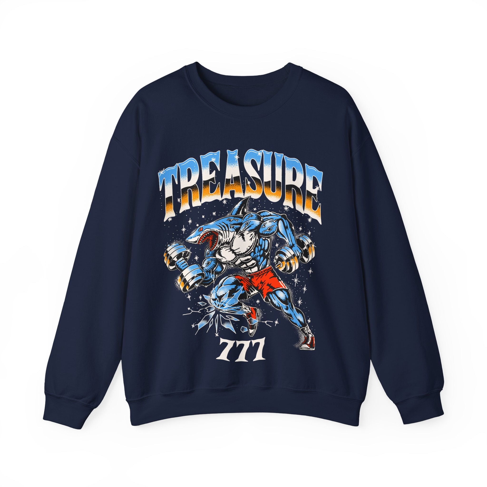 Gym Shark Crewneck Sweatshirt – Treasure 777