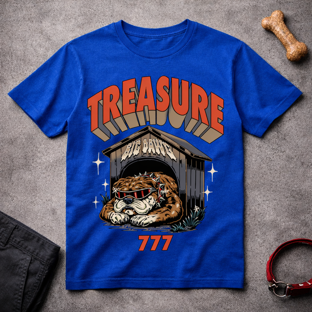 Treasure 777 Big Dawg T-Shirt — Vintage Hoarder Graphic Tee