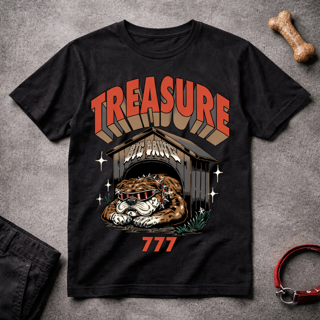 Treasure 777 Big Dawg T-Shirt — Vintage Hoarder Graphic Tee