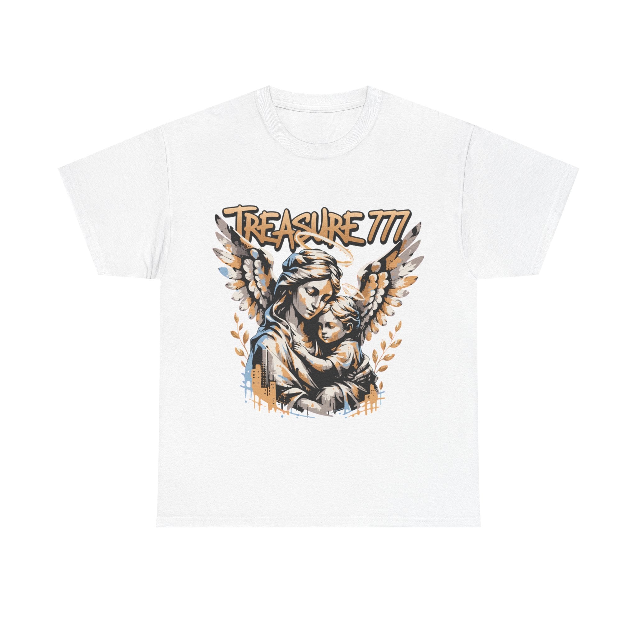 Treasure 777 Angel T-Shirt — Vintage Religious Graphic Tee