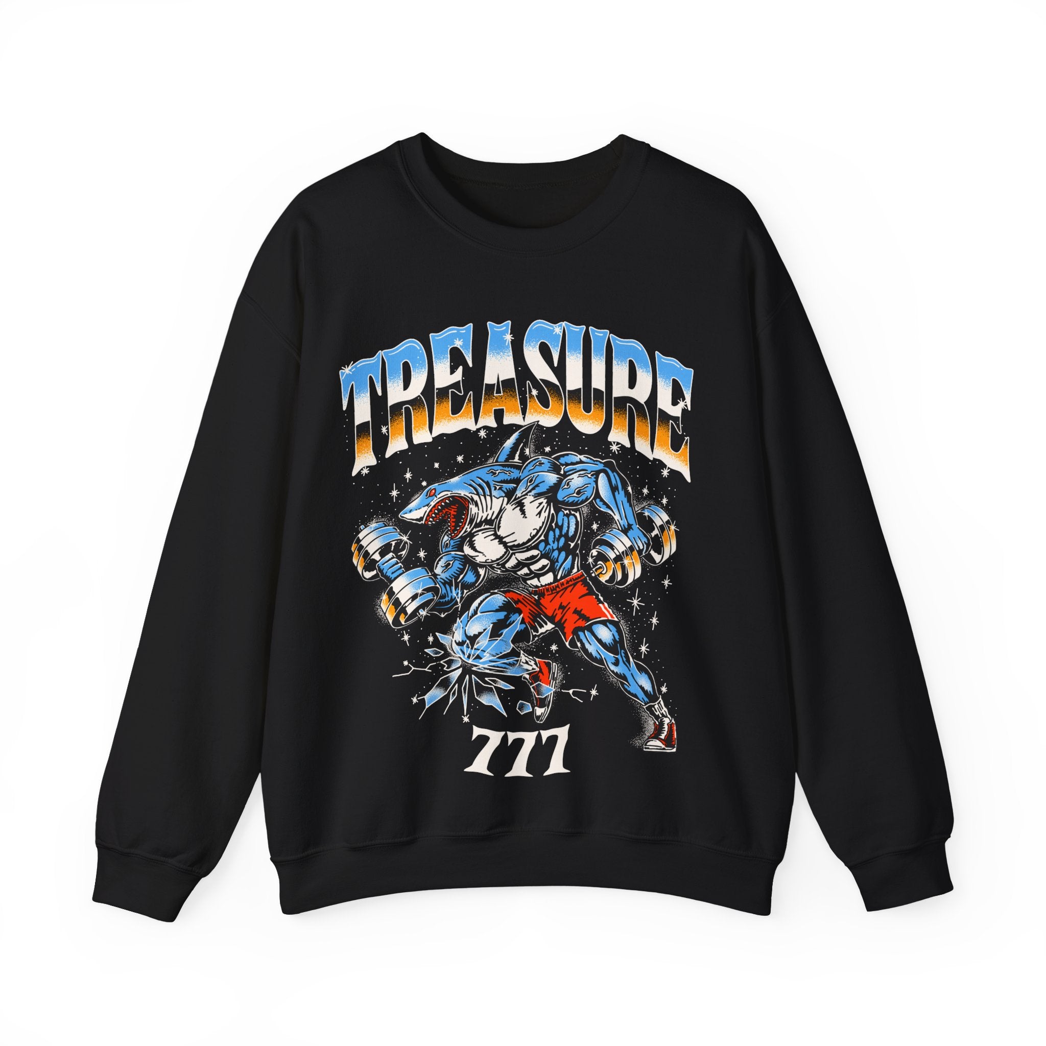 Gym Shark Crewneck Sweatshirt – Treasure 777